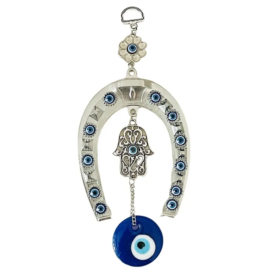 Turkish nazer lucky horseshoe evil eye wall hanging decoration Glass Room Glass Room