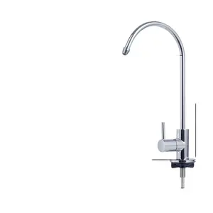 Water purifier 1/4 inch quick-connect gooseneck faucet stainless steel kitchen water purifier faucet 1/4 inch direct drinking water RO pure water