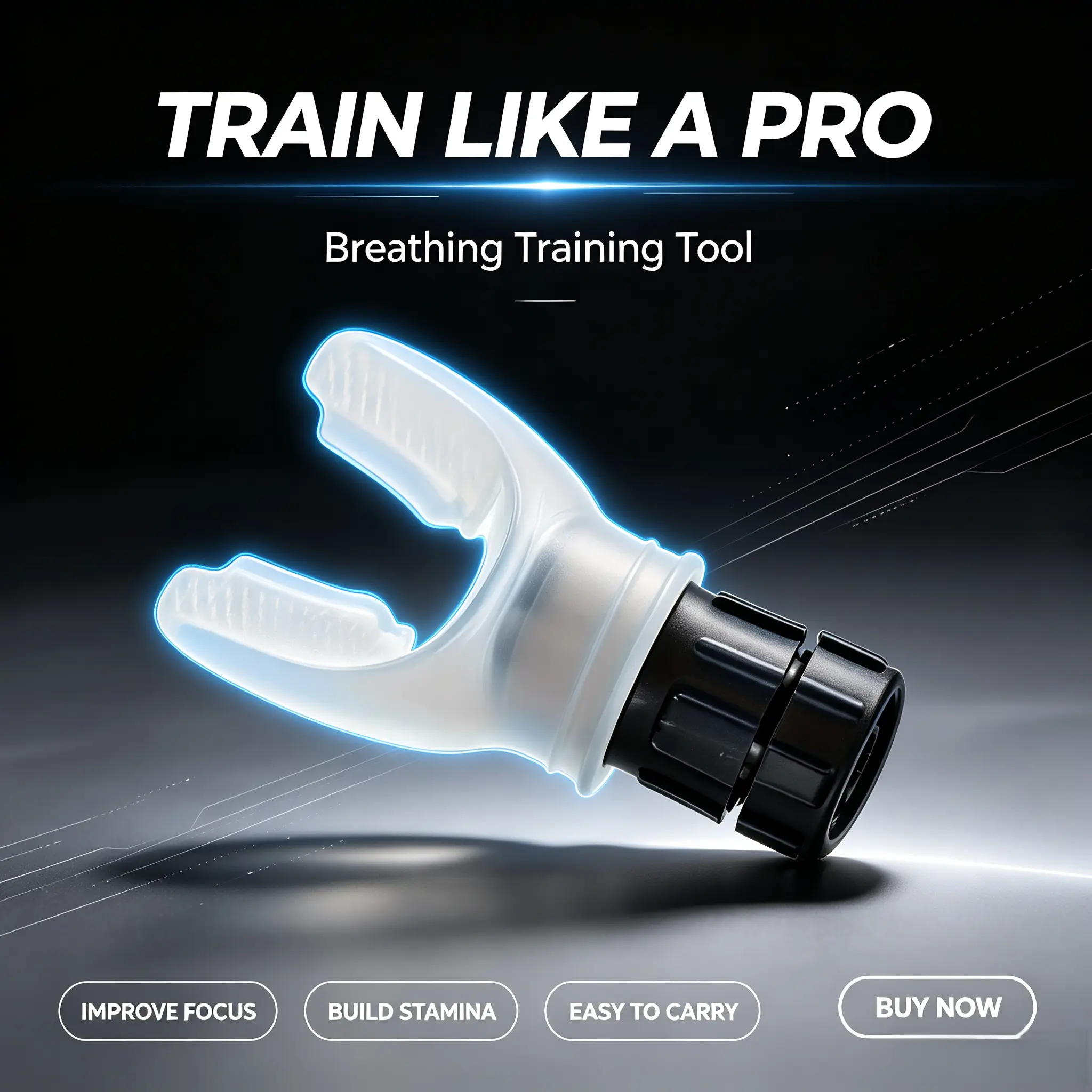 Portable Breathing Trainer, Lung Capacity Booster for Running & General Workouts (Sports & Outdoor Leisure Equipment)
