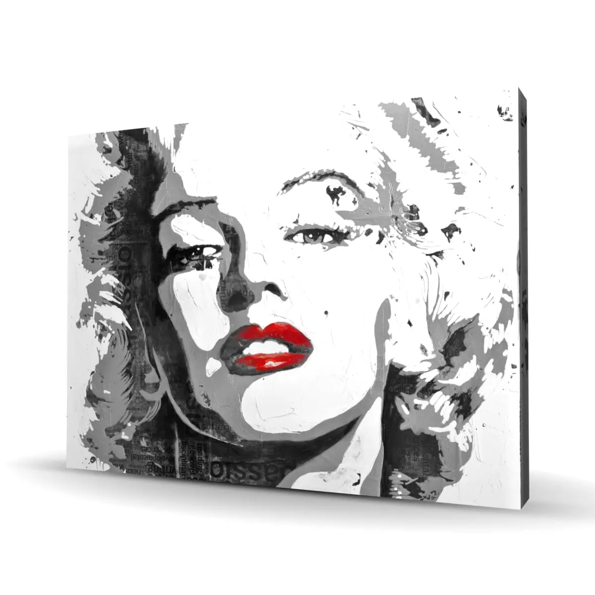 360 Stand Artistic Marilyn Monroe Black Woman Print, 36x48", 360-Degree Stand Wall Art, Modern Room Decoration for Home Supplies, Modern Home Decor, Artwork, Home Aesthetic