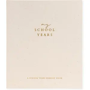 My School Years Memory Book for Kids & School Photo Album – School Picture Photo Album Memory Book - School Keepsake Organizer School Days (Beige - Preschool to 12th)