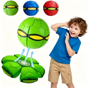 3PCS-Children's Bouncing Ball,Magic Metaball,Magic Flying Saucer,Bouncy Ball,Kids Toy Ball,Parent-Child Interaction yoga ufo toddler energy burner flat outdoor sport cool gifts for bounce