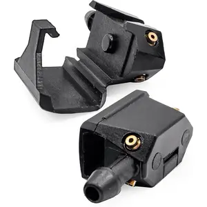 Windshield Washer Nozzles compatible with Ford Transit, Freightliner,  Sprinter, VW Crafter, Peterbilt; 4-way wiper washer sprayers for 0.31-0.35in (8-9mm) Wiper Arm, (2-pcs)