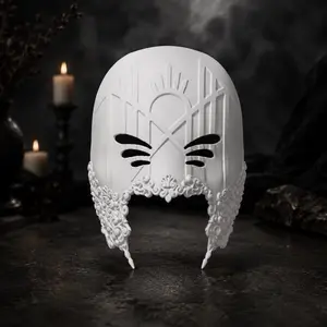 Sleep Token Inspired Vessel Cosplay Mask, DIY 3D Printed Paintable Cosplay Accessory