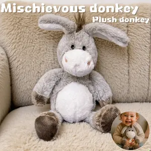 Stuffed Animals & Teddy Bears, Cute and Adorable Donkey Plush Toy, Birthday Gift, Children's Toy, Holiday Gift