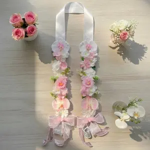Ribbon Flower Graduation Lei – Handmade Custom Sash for Class of 2026