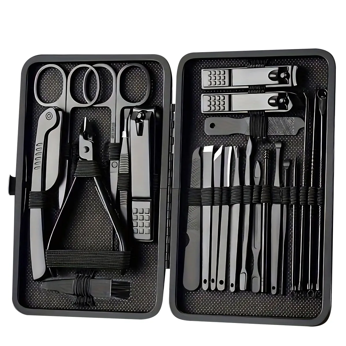 Portable Nail Clipper Set with Storage Case, 8/15/24-Piece Manicure & Pedicure Kit, Nail Trimmer & Grooming Tools for Home, Travel, Dorm & Back to School, Compact Nail Care Gift Set