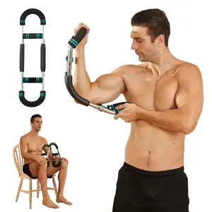 Chest and Arm Strength Trainer - Detachable Parts, Multi-Level Adjustable Bar, Adjustable Weights, 60-90lbs Upgrade, Metal Spring, Ideal for Upper Body Workouts, Suitable for Beginners, TikTokShopBlackFriday
