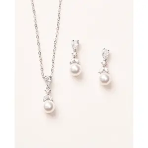 Kelsey Pearl Drop Jewelry Set