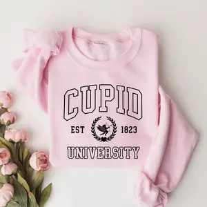 CUPID University Sweatshirt, Valentine's Day Sweatshirt, Valentines Sweatshirt, Womens Valentines Day Sweater,Love Sweatshirt,Cupid Delivery 6R