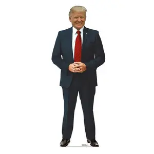 Advanced Graphics  74 x 28 in. Life-Size Outdoor Coroplast Cutout of President Donald Trump
