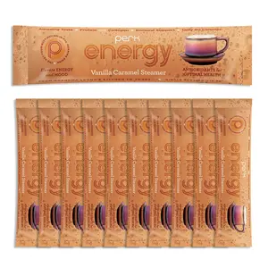 Perk Energy Drink Mix Stick Packs with Caffeine Protein Collagen Vitamins On-the-Go Clean Energy 10 Servings