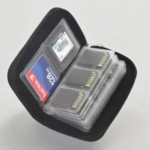 Portable Multifunctional Camera Card Storage Bag, Clear Card Storage Bag, Camera Accessories for CF, SD & Switch Memory Card Set