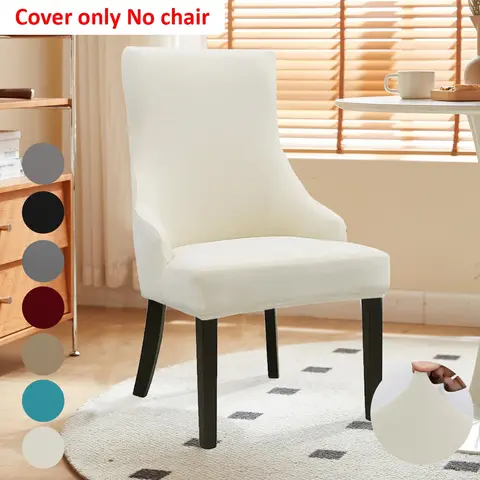 Modern Elastic Chair Cover Set, Durable Polyester & Spandex Blend, Ideal for Dining Room, Bedroom, Office, Living Space Furniture Protection, Chair Covers for Dining Chairs