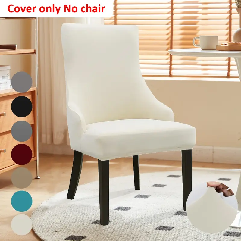 Modern Elastic Chair Cover Set, Durable Polyester & Spandex Blend, Ideal for Dining Room, Bedroom, Office, Living Space Furniture Protection, Chair Covers for Dining Chairs
