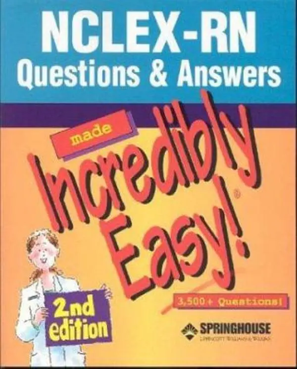 USED Book - Nclex-Rn Questions & Answers Made Incredibly Easy (Made Incredibly Easy) by Springhouse (Paperback) - english