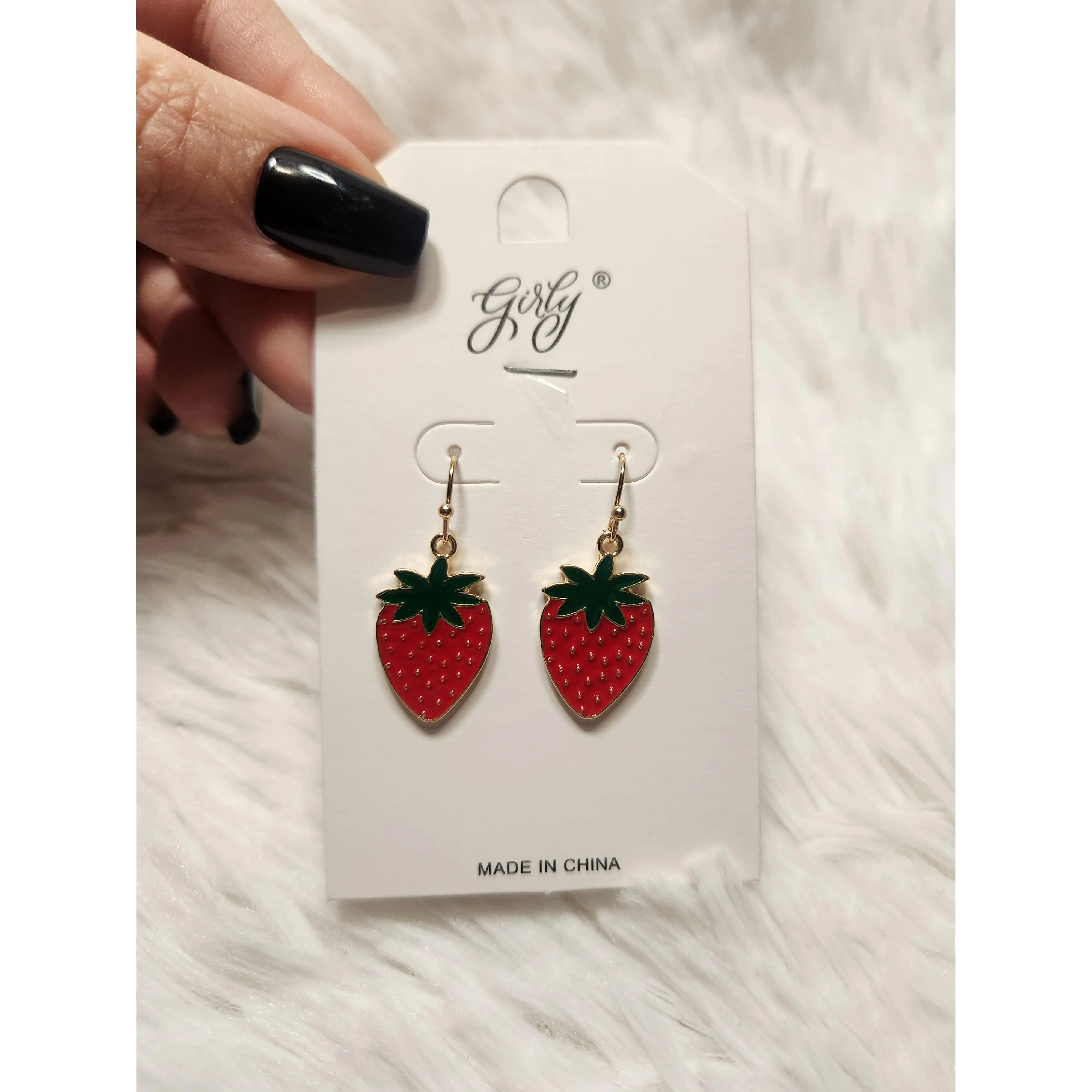 Strawberry Dangle Earrings