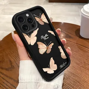 Fashion butterfly all-inclusive mobile phone case, suitable for Apple 16PROMAX/15PROMAX/15PLUS/15PRO/15/14PROMAX/14PLUS/14PRO/14/13PROMAX/13PRO/12PROMAX/12PRO/12 11PROMAX/11PRO/11/XSMAX/ case, cute anti-fall mobile phone case for girls casetify iphone 13
