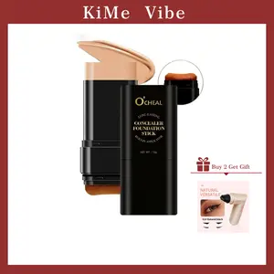 O'CHEAL Concealer Foundation Stick - Lightweight Waterproof Smudge-Proof Easy Application Portable Design Time-Saving Makeup Tool for All Skin Tones