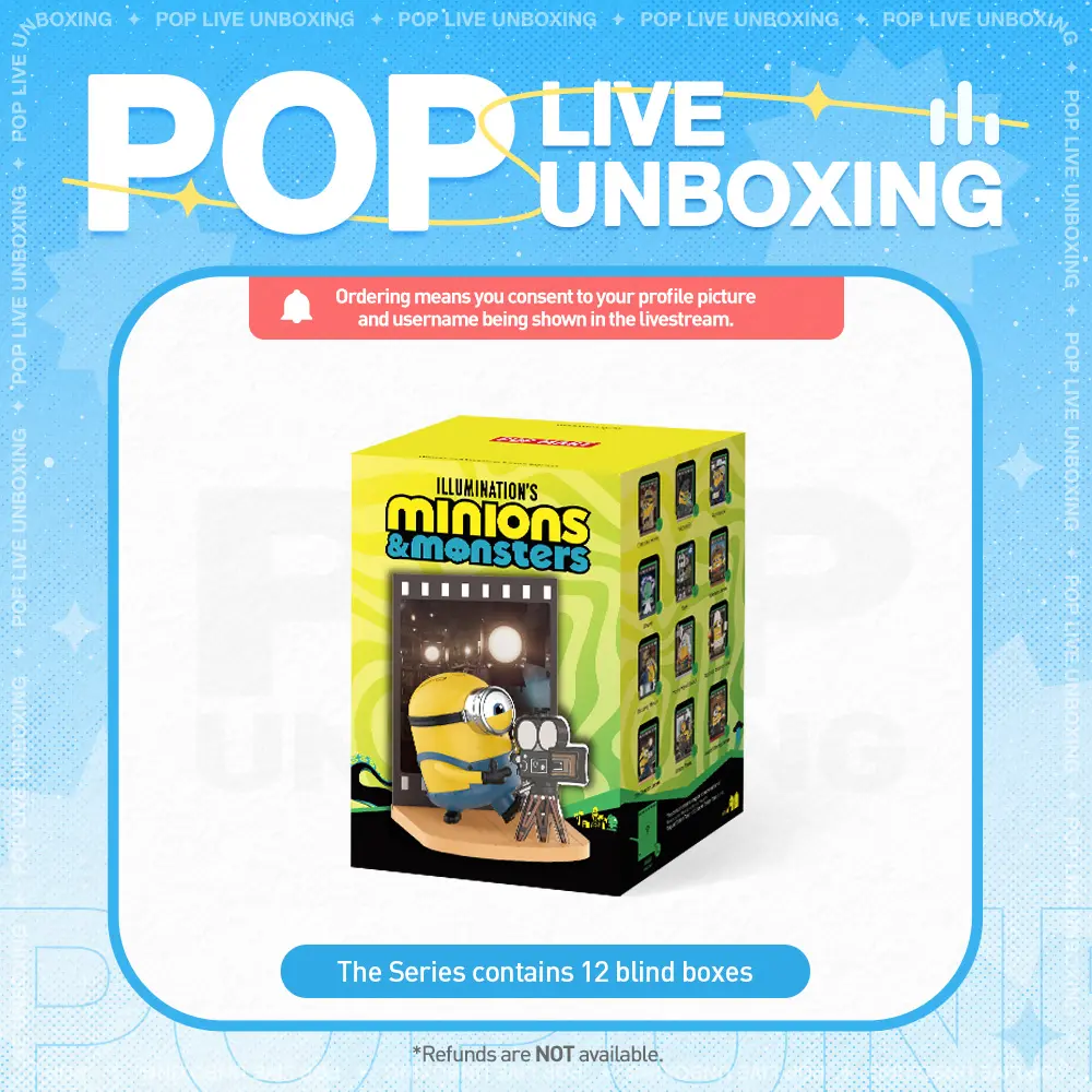 [POP NOW] POP MART Minions and Monsters Series Figures Blind Box - WHOLE SET LABUBU Fun Toy