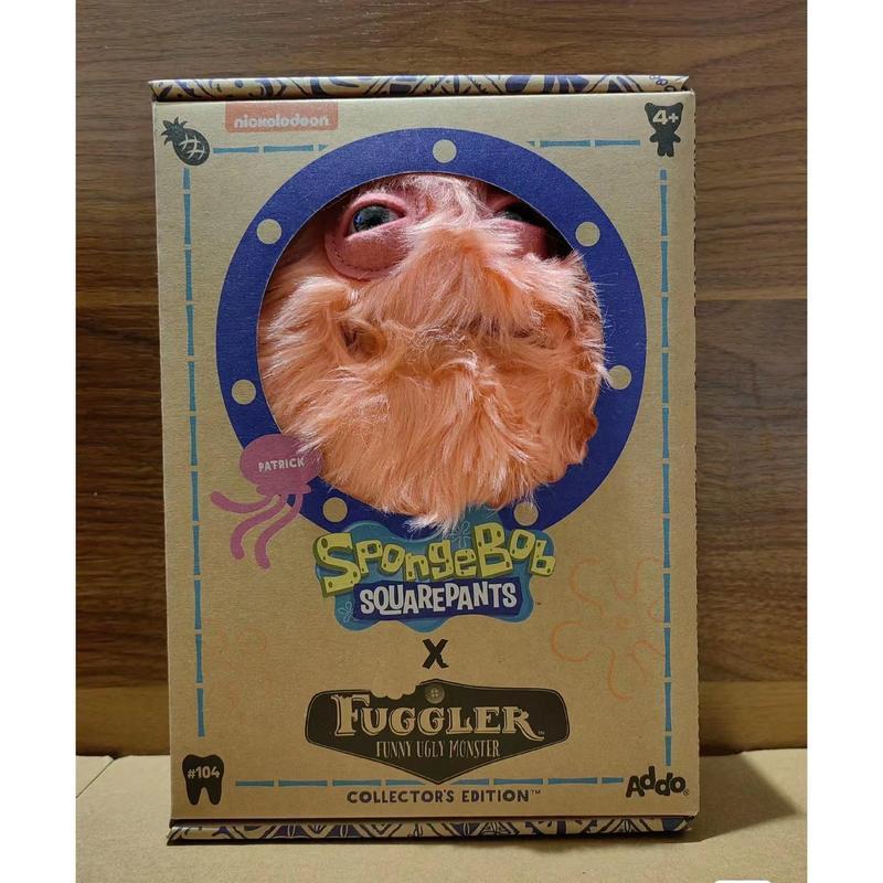 Original Fuggler Official Patrick Collab Plush - Toothy Ugly-Cute Tooth Monster Stuffed Doll - 22.5cm