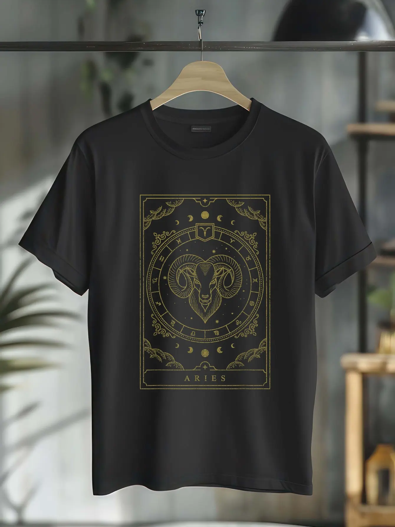 100% Cotton Aries Accessories Aries Gifts For Men & Women Vintage Aries Birthday Present Zodiac Sign Aries T-Shirt