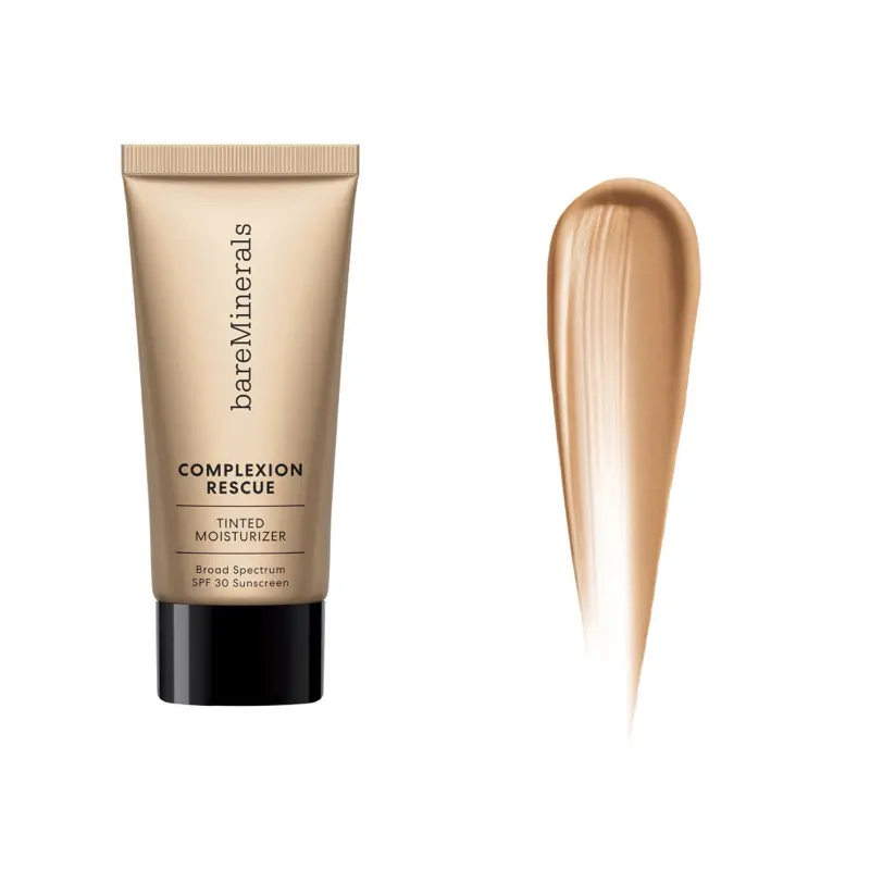 bareMinerals Complexion Rescue Mini Tinted Moisturizer with Hyaluronic Acid & Mineral SPF 30 - Oil-Free, Hypoallergenic, Vegan, 15ml