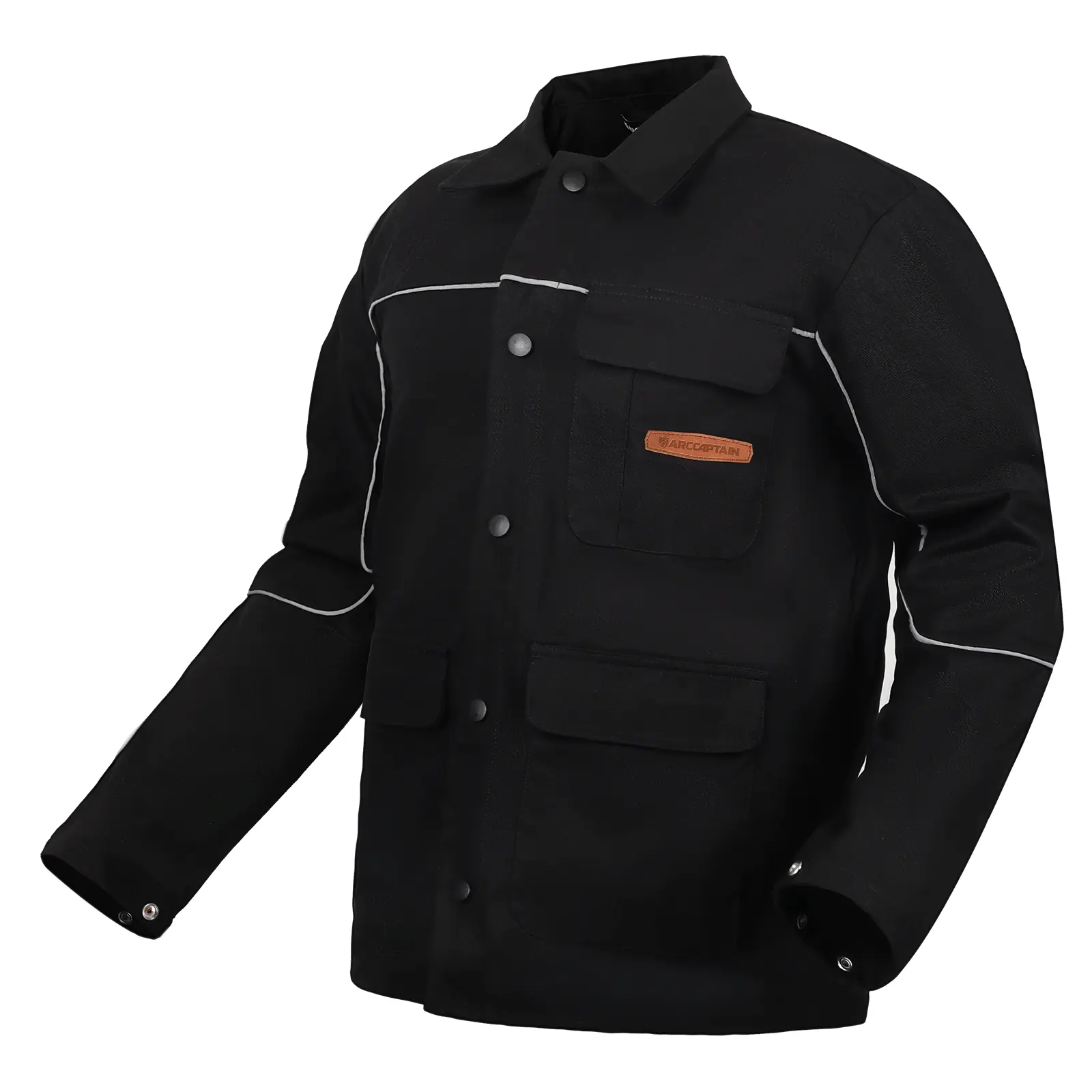 ARCCAPTAIN Welding Jacket - 11oz Flame Resistant FR Cotton Long Sleeve, Durable, Comfortable Men's Workwear, Ideal Father's Day Gift