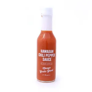 Mango Garlic Ghost Hawaiian Chili Pepper Sauce - Spicy and Sweet, Certified Organic - Kitchen, Pineapple