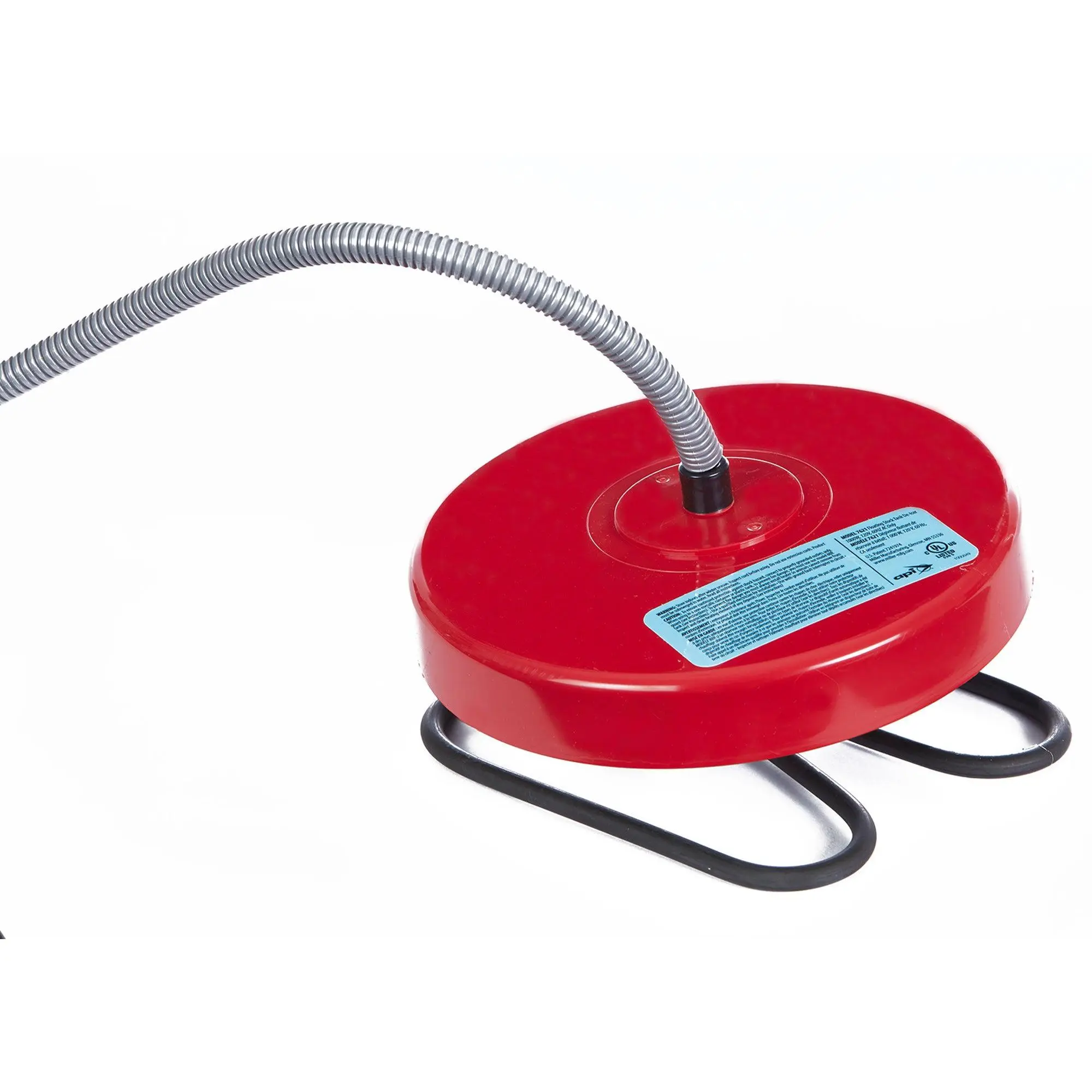 API 1000 Watt Thermostatic Winter Floating Stock Tank Deicer and Heater, Red API 1000 Watt Thermostatic Winter Floating Stock Tank Deicer and Heater, Red