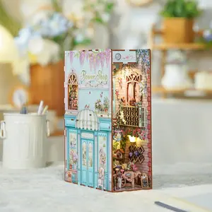 Tonecheer 3D Wooden Jigsaw Puzzle - DIY Book Nook Kit with Flower Shop Theme, Ideal for Spring Glow-Up, Summer Vibes, Wooden Puzzles, Puzzle-Shaped 3-D Puzzles
