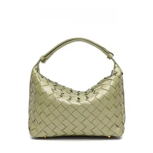 6255 Woven Handbag Women's 2026 New Pu Leather Simple Personality Shoulder Messenger Box Square Bag