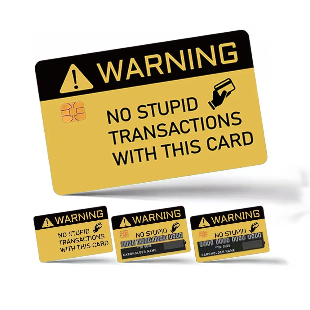 Credit Card Sticker, No Residue Sticker for Credit Card Debit Card Transportation Card Key Card, Waterproof & Scratch Resistant Sticker for Bank Card