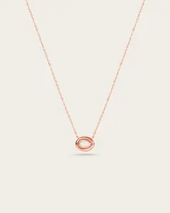 Mira Nest Opal Pendant Necklace - Rose Gold Vermeil