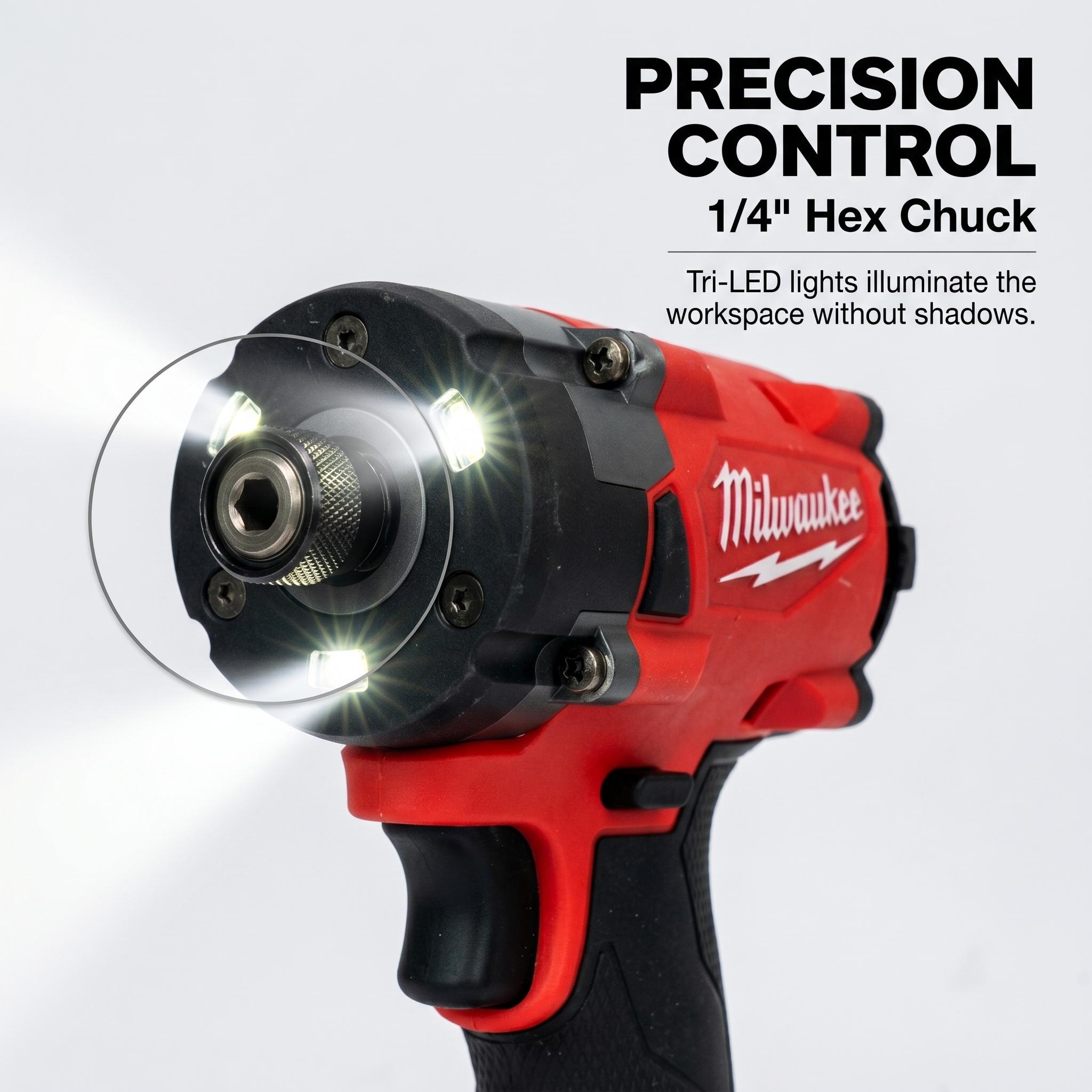 Milwaukee M18 FID3 1/4" Brushless Impact Driver – 300Nm Max Torque, 4 Speeds for Screw Driving & Assembly