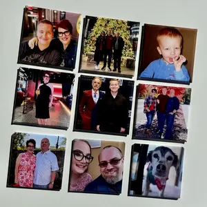 9-2x2 inch Custom Photo Magnets
