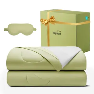 HugNest CloudTouch Comforter Reversible All-Season Comforter with Lenzing Tencel, Includes 1 Comforter Set + 2 Pillowcases