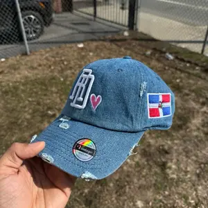 Dominican Republic Premium Snapback Cotton dad hat Material DR Logo Design Dry Clean Only Embroidered Hat with Dominican Flag & Adjustable Strap baseball hat women’s headwear