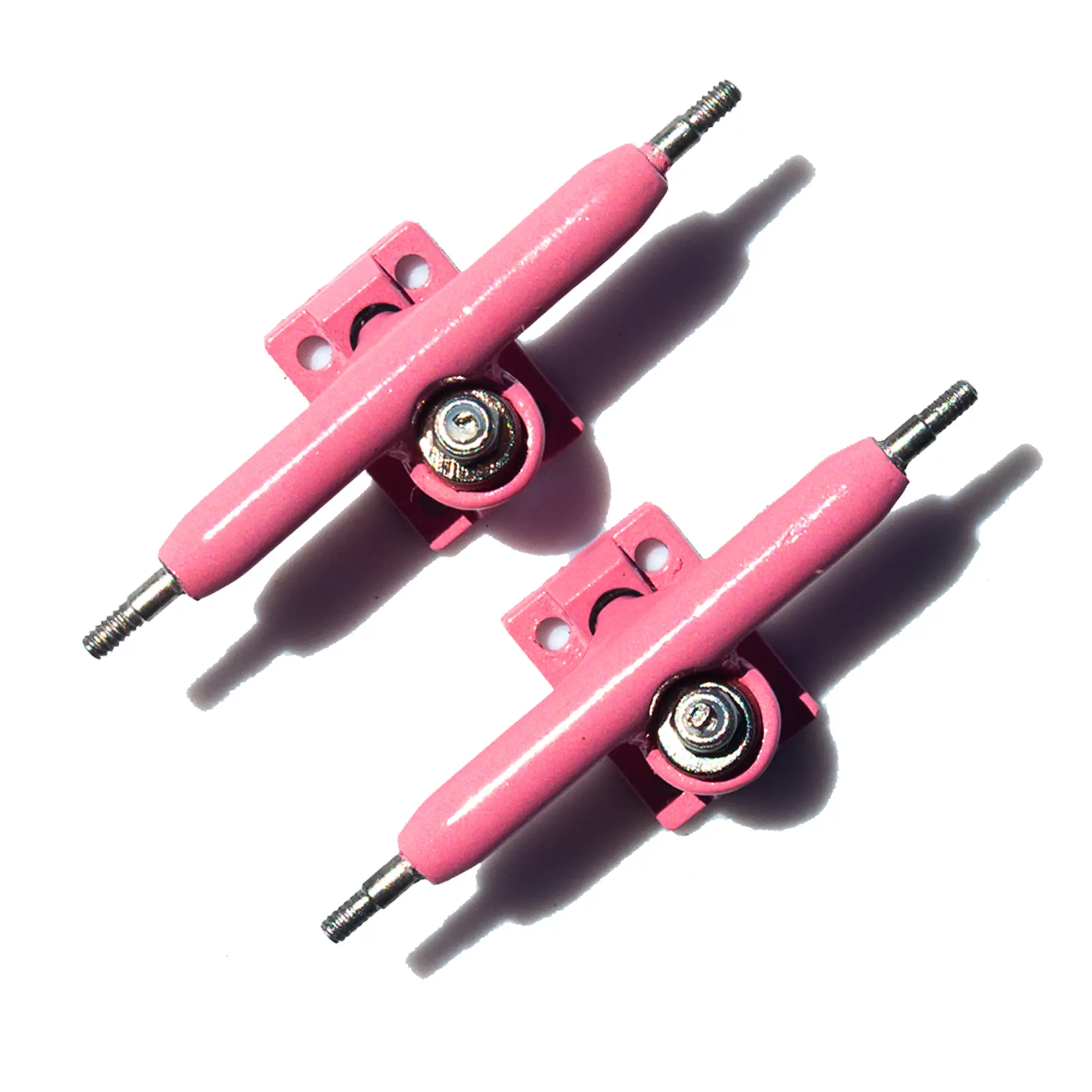 LC BOARDS FINGERBOARD TRUCKS PINK PRO SHAPED WITH LOCK NUTS