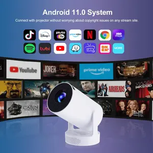 Pro Mini Portable Smart Projector with Android 13, Full HD, WiFi 6, Bluetooth 5.0, Built-in Apps for Netflix & YouTube – Works with Phone, Laptop, TV, HDMI, PS5