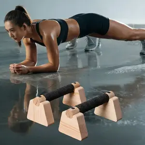 Wooden Push-Up Rack, Home Self-Weight Training Equipment, Floor Push-Up Handles, Inverted Push-Up Handles, Suitable for Inverted Training