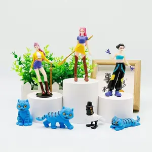 7-Piece Monster Hunter Doll Statue Set, Cute Cartoon Handheld Figures, Home Desktop Decoration, Ideal Party Gift, Perfect Christmas & Birthday Present
