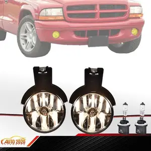 Fog Lamp Light W/Bulb Set New Fit For 1997-00 Dodge Dakota 1998-2000 Durango