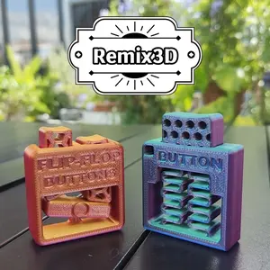 3D Printing Spring Grip Decompression Button Decompression Toy Fingertip Gyro Handheld EDC Push Card Adult Pocket Mini
