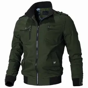 2025NewSpringAutumnBrandFashionMen'sJacketCasualJacketOutdoorSportsJacketSpringandAutumnMilitaryMotorcycleCoat