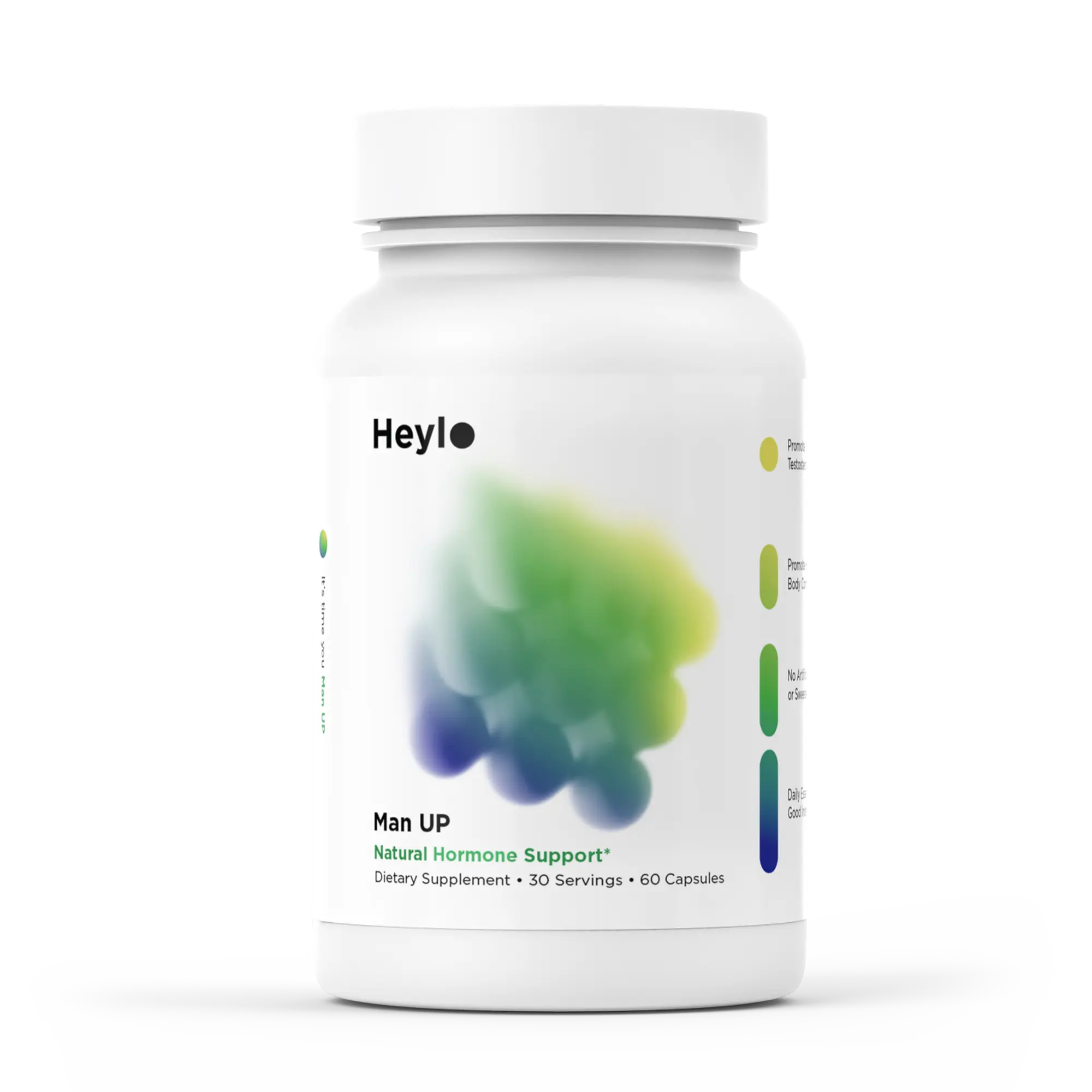 Heylo Man UP Men’s Vitality  Supplement with Ashwagandha, Shilajit, Zinc, Tongkat Ali, DIM, Quercetin & BioPerine – Supports Energy, Hormone Balance & Stress