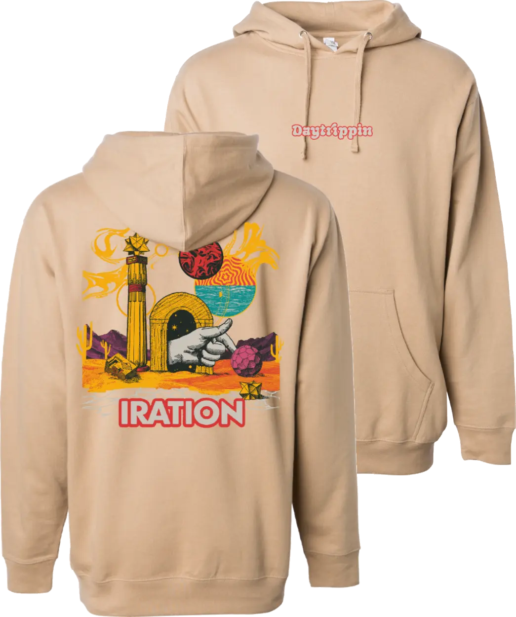 Daytrippin Pullover Hoodie (Tan)