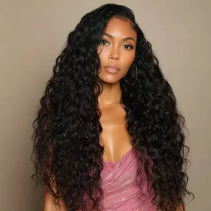 Mscoco V Part Beach Curly Human Hair Wig 180 250 High Density Beginner Friendly Glueless Human Hair Wigs Minimal Leave Out 100% Natural Blends