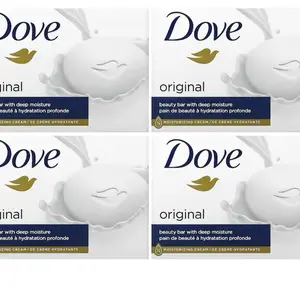 Dove Beauty Bar Soap with Deep Moisture, Original, Bars, 3.75 oz (106 g) Each