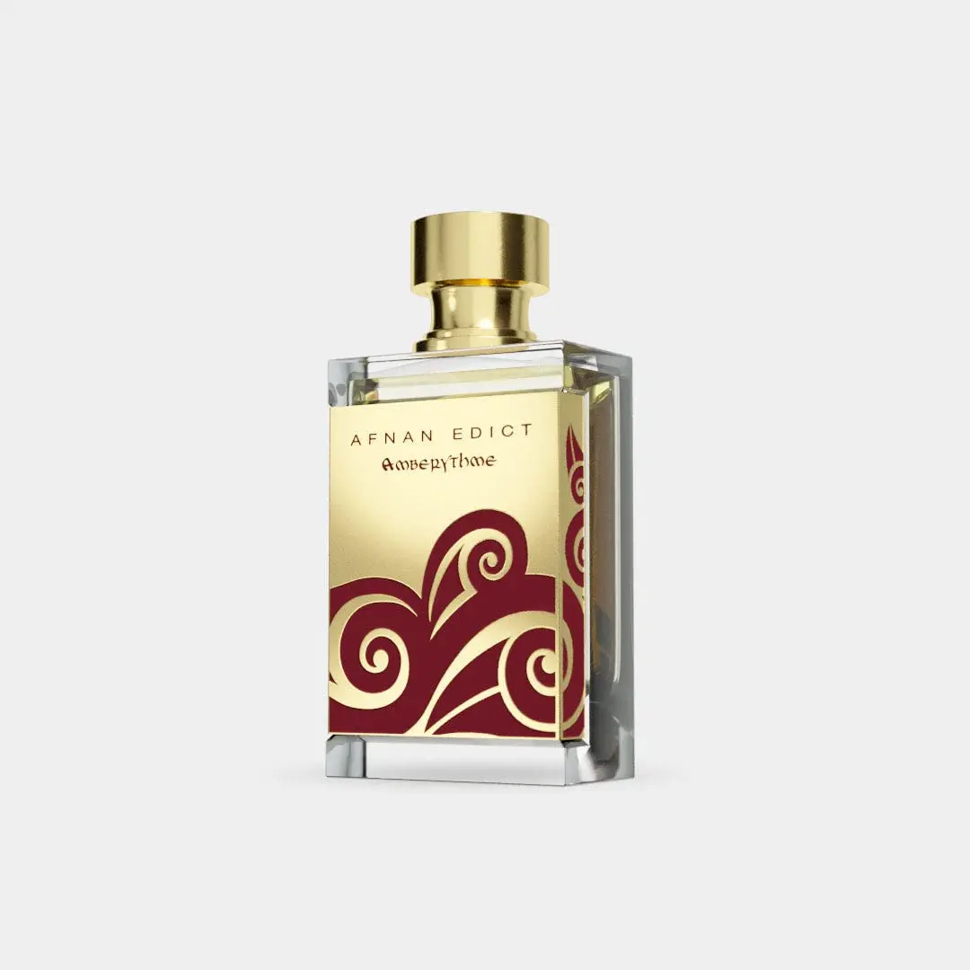 AFNAN Edict Amberythme 2.7 oz EDP Spray - Unisex Fragrance with Amber, Cinnamon, Tonka Bean, Saffron, Jasmine, Vanilla, Amber Gris, Cedar, Sandalwood